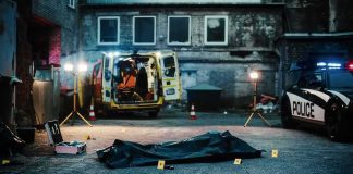 Cameras Caught the Whole Thing crime scene with body bag in alley
